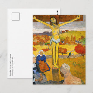 Postal Paul Gauguin - El Cristo Amarillo