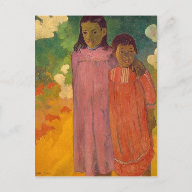 Postal Paul Gauguin el | Piti Tiena, 1892 (Anverso)