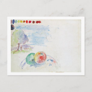 Postal Paul Gauguin   Estudio de las frutas y del paisaje