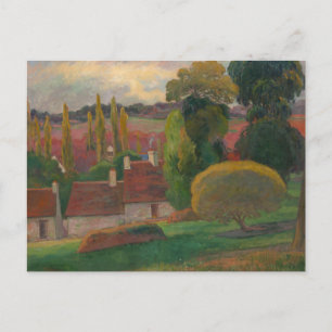 Postal Paul Gauguin - Granja en Bretaña