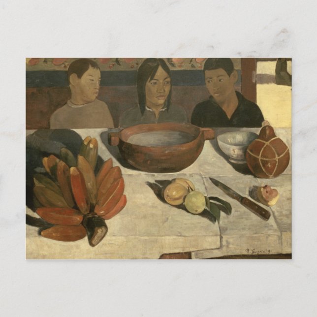 Postal Paul Gauguin | La Comida, 1891 (Anverso)