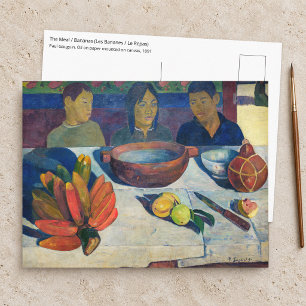 Postal Paul Gauguin - La Comida / Los Plátanos