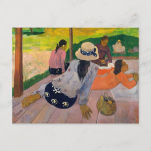 Postal Paul Gauguin La Siesta