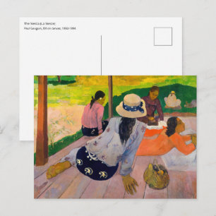 Postal Paul Gauguin - La Siesta