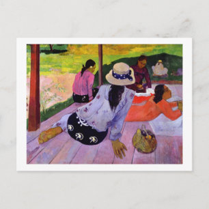 Postal Paul Gauguin La Siesta, 1891-2 (aceite sobre lie