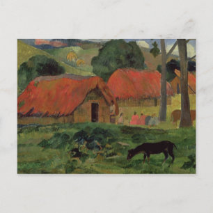 Postal Paul Gauguin   Las Tres Casas, Tahiti, 1891-92 (oi