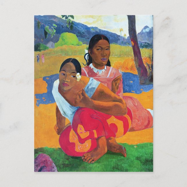 Postal Paul Gauguin | Nafea Faaipoipo , 1892 (Anverso)