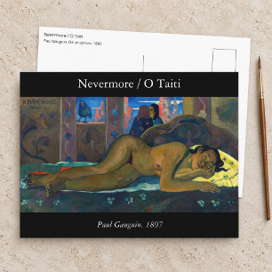 Postal Paul Gauguin - Nunca más / O Taiti