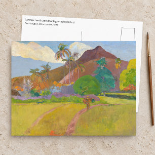 Postal Paul Gauguin - Paisaje Tahitiano