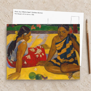 Postal Paul Gauguin - Parau Api / ¿Qué hay de nuevo?