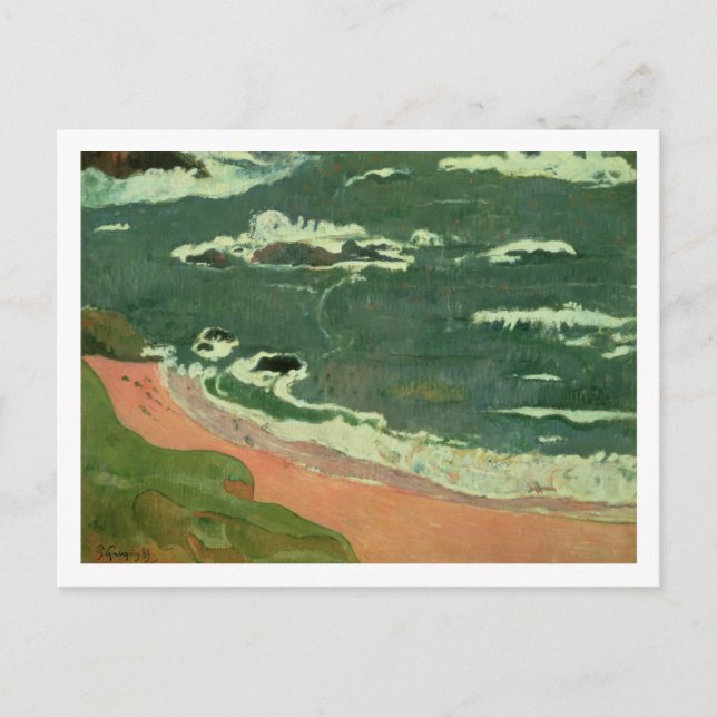 Postal Paul Gauguin | Playa de Le Pouldu, 1889 (Anverso)
