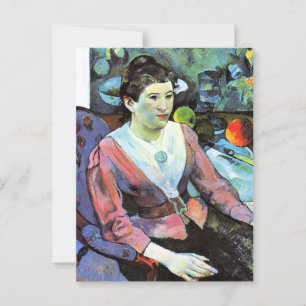 Postal Paul Gauguin - Retrato de mujer