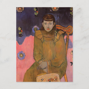Postal Paul Gauguin - Retrato de una joven vota