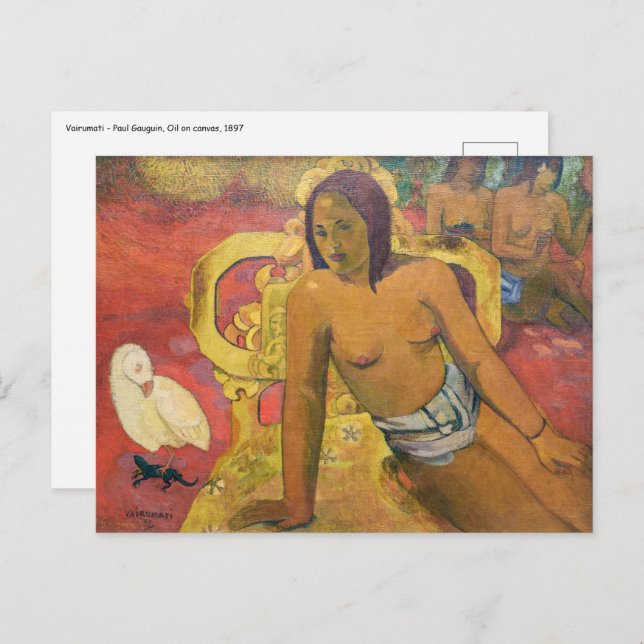 Postal Paul Gauguin - Vairumati (Anverso / Reverso)