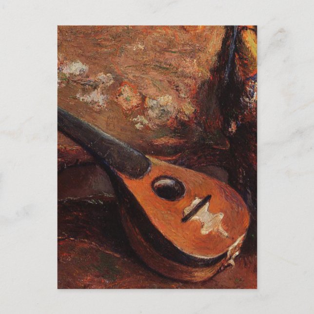 Postal Paul Gauguin Vintage Mandolin sobre la presidencia (Anverso)