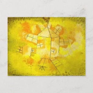 Postal Paul Klee: Casa de rebelión