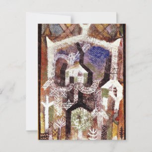 Postal Paul Klee - Casas de verano