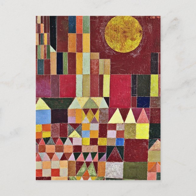 Postal Paul Klee - Castillo Y Sol (Anverso)