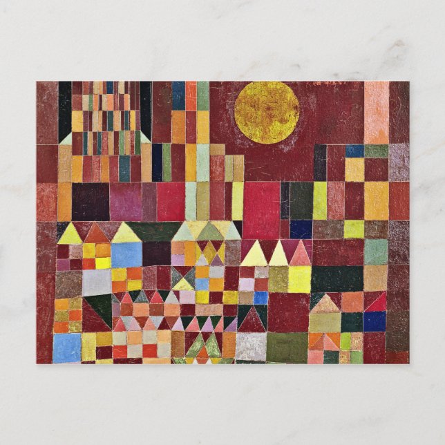Postal Paul Klee - Castillo Y Sol (Anverso)