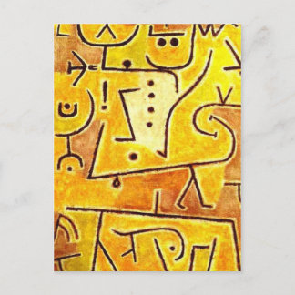 Postal Paul Klee - chaleco rojo
