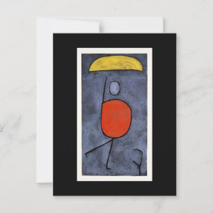 Postal Paul Klee - Con paraguas