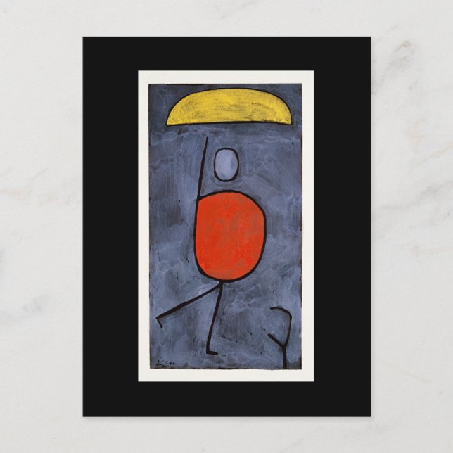 Postal Paul Klee - Con paraguas (Anverso)