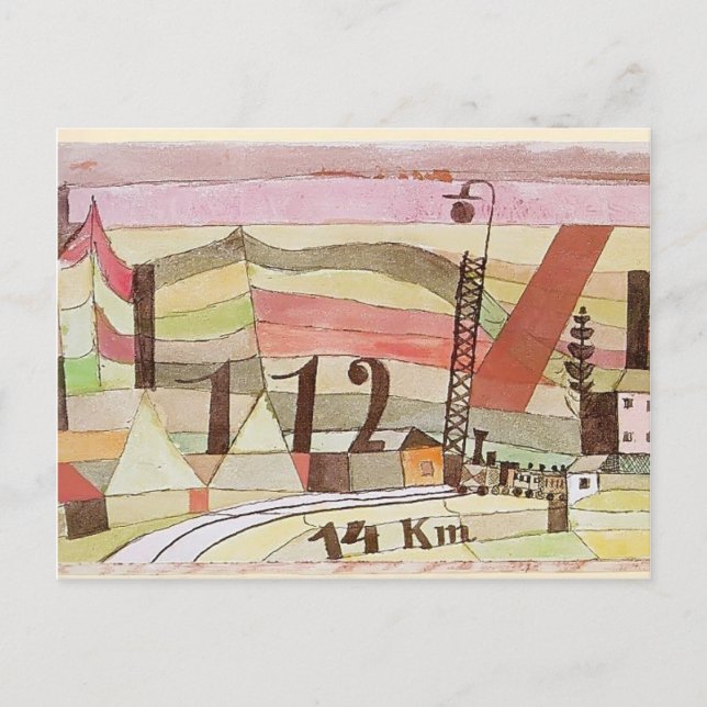Postal Paul Klee- Estación L 112 (Anverso)