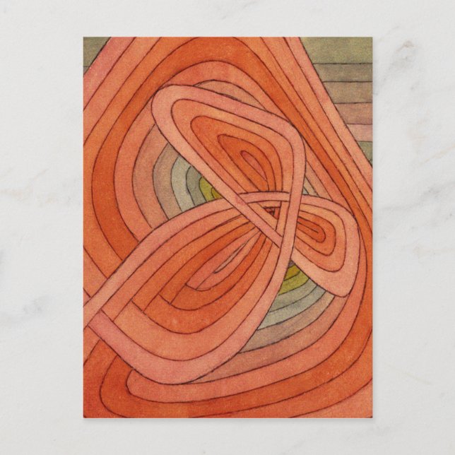 Postal Paul Klee - Flor solitaria (Anverso)