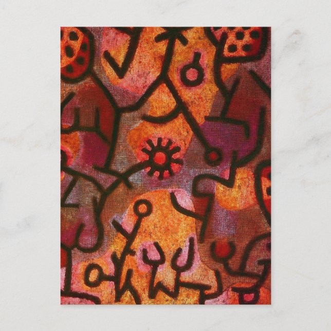 Postal Paul Klee Flora di Roccia (Anverso)