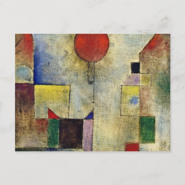 Postal Paul Klee - Globo Rojo (Anverso)