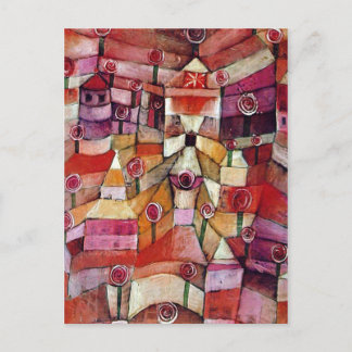 Postal Paul Klee - Jardín Rosa