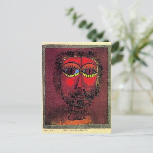 Postal Paul Klee, jefe de Bandit (Anverso de pie)