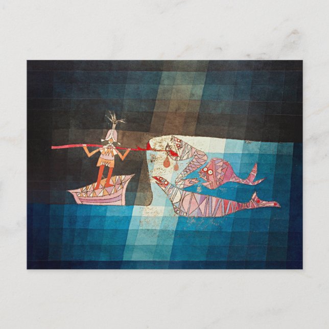 Postal Paul Klee, Los marineros,  (Anverso)