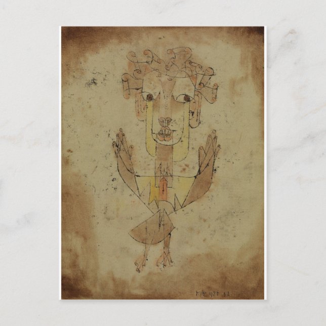 Postal Paul Klee - Nuevo ángel (Anverso)