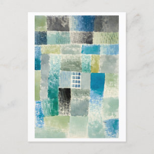 Postal Paul Klee Painting, "Primera Casa en un Acuerdo"