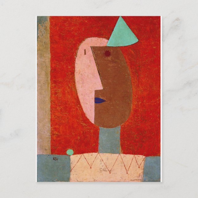Postal Paul Klee - Payaso (Anverso)