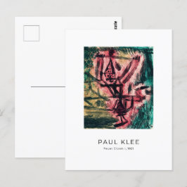 Postal Paul Klee, Payaso de Fuego - Colorido Arte Resumen