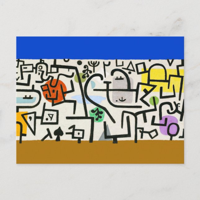 Postal Paul Klee Rich Port Harbour Resumen Viajes (Anverso)