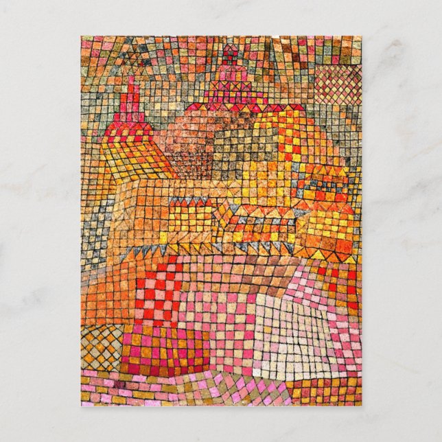 Postal Paul Klee - Town Castle Kr. (Anverso)