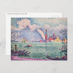 Postal Paul Signac - Arcoiris, Venecia