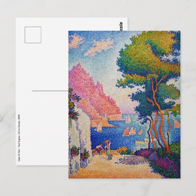 Postal Paul Signac - Cabo de Noli (Anverso / Reverso)