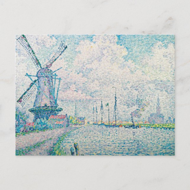 Postal Paul Signac - Canal de Overschie (Anverso)