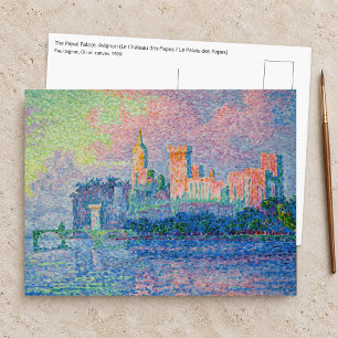 Postal Paul Signac - El Palacio Papal, Aviñón