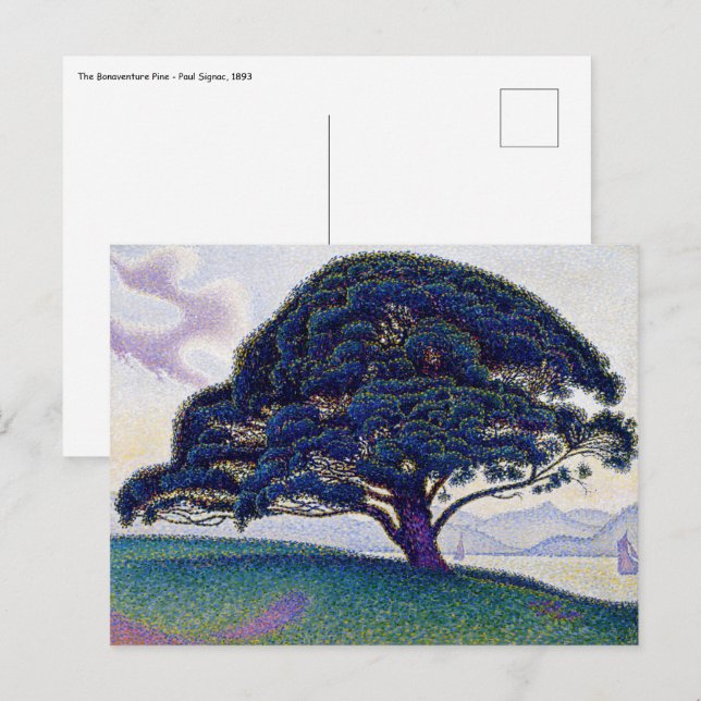 Postal Paul Signac - El Pino Bonaventure (Anverso / Reverso)