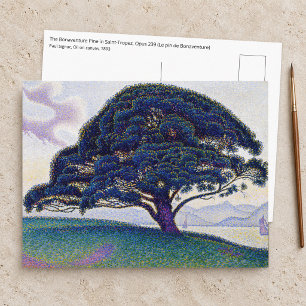 Postal Paul Signac - El pino de Bonaventure