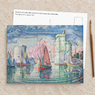 Postal Paul Signac - Entrada del puerto de La Rochelle