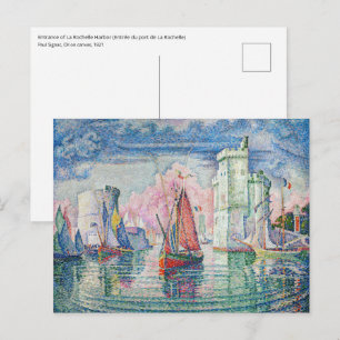 Postal Paul Signac - Entrada del puerto de La Rochelle