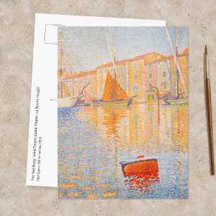 Postal Paul Signac - La Boya Roja, Saint-Tropez