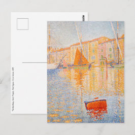 Postal Paul Signac - La Boya Roja, Saint-Tropez