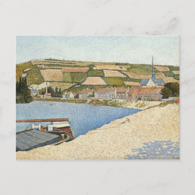 Postal Paul Signac - Les Andelys, Cote d'Aval (Anverso)
